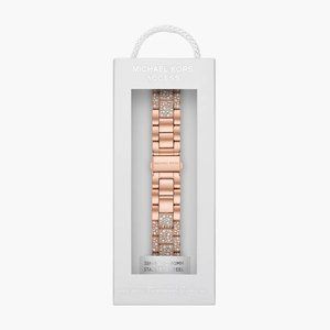 Michael Kors Rose Gold Stainless Steel Band for Apple Watch, New-in-Box